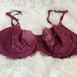 Victorias Secret Unlined balconet maroon 34DD/E75